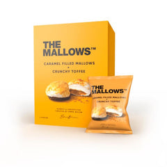 The Mallows Crunchy Toffee karamelfyldte skumfiduser med stykker af karamel