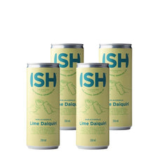 Fire alkoholfri Lime Daiquiris fra Ish, 4 x 25 cl