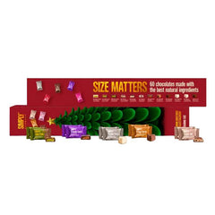 Simply Chocolate julekalender til deling med chokolade bag lågerne