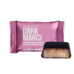 Simply Chocolate Mini Dark Marci, marcipan med mørk chokolade