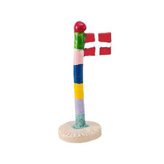 Farverigt keramikflag, gøglerflag Bright Beatle 18 cm fra TheClayPlay
