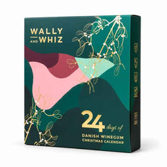 Grøn julekalender fra Wally and Whiz fyldt med gourmet vingummi