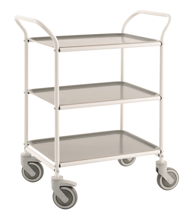 Kongamek KM1620-VA serveringsvogn med elegant hvid finish