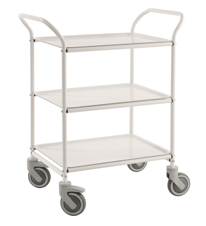 Kongamek KM1620-VV serveringsvogn i elegant hvidt design