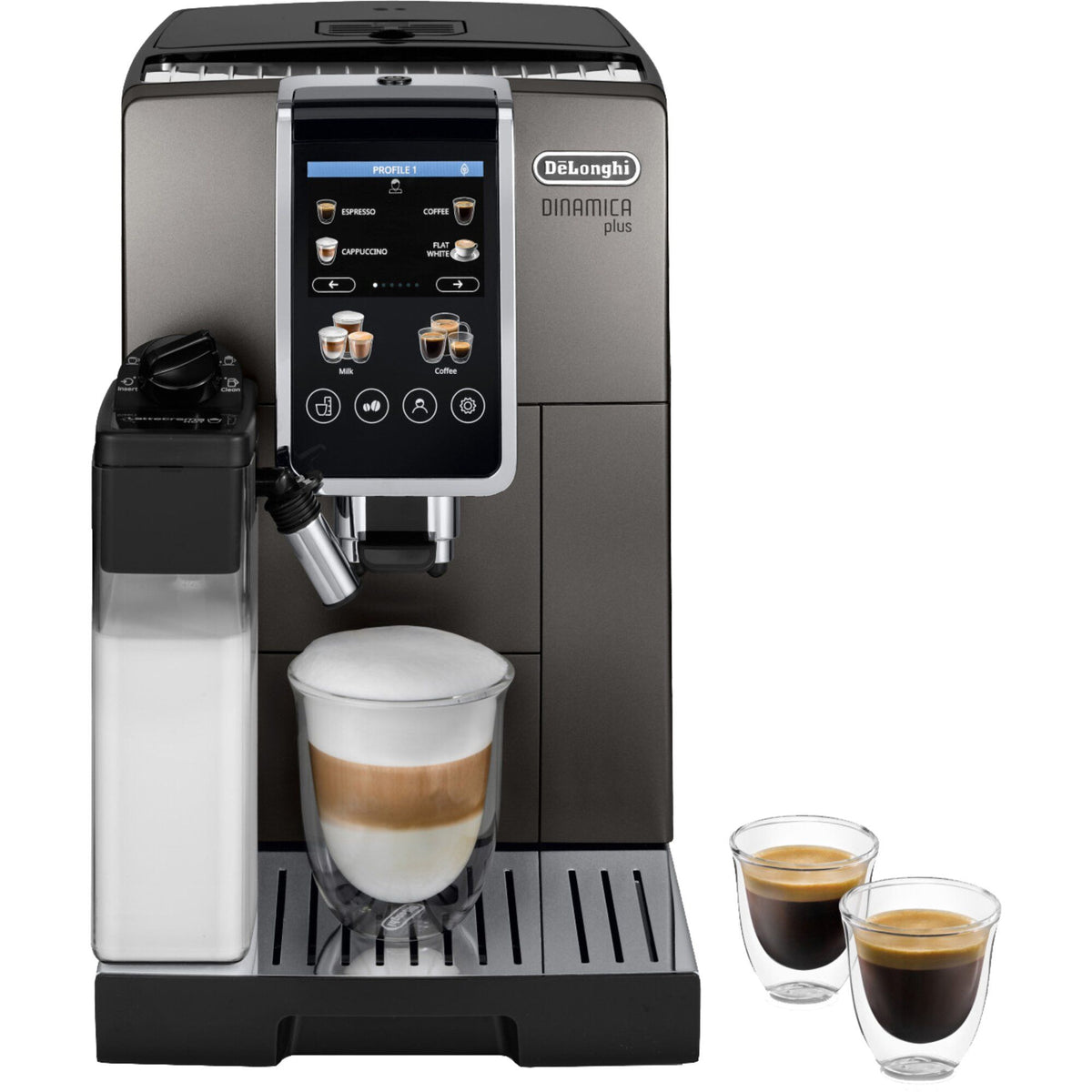 De'Longhi Dinamica Plus kaffemaskine med farvedisplay