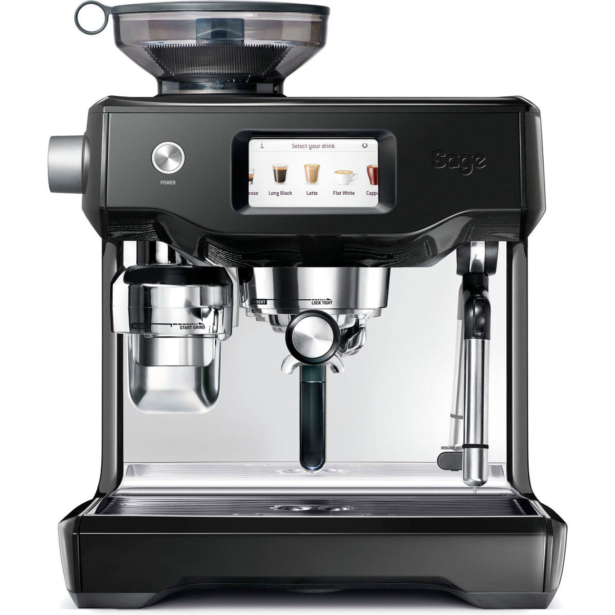 Sage SES990 The Oracle Touch espressomaskine i sort med touch-display