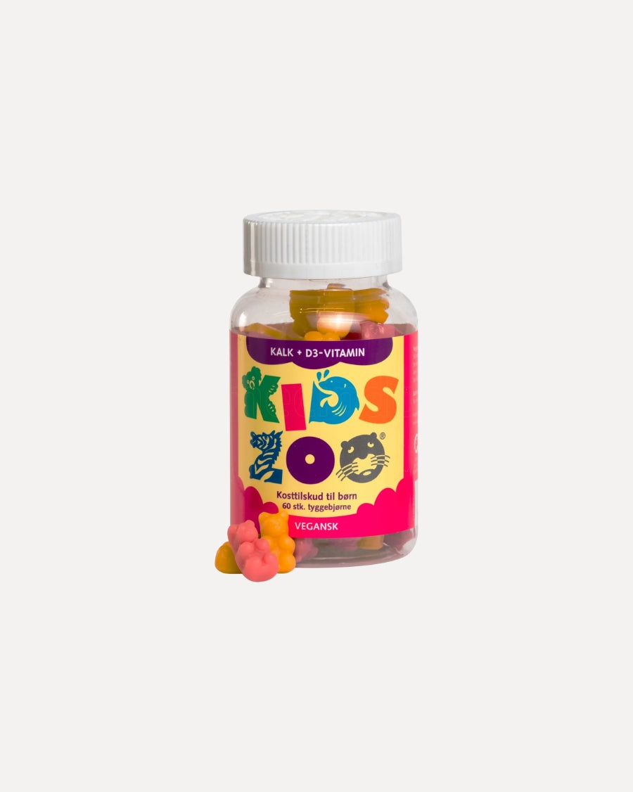 Kids Zoo vitamintyggedyr med kalk og D3-vitamin til børn