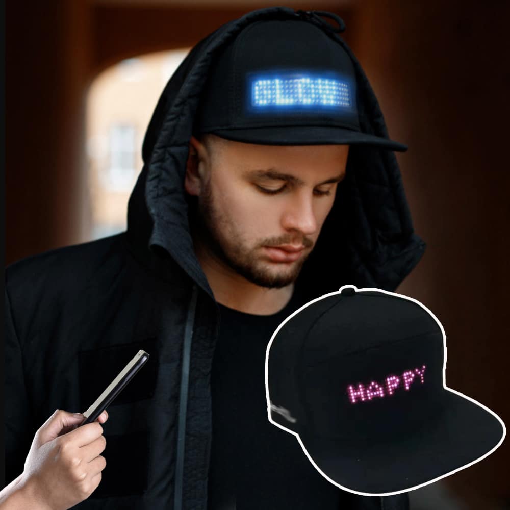 Se Kasket med LED-display - Bluetooth - ✔ Kæmpe udvalg i Satana - Køb online på udsalg og tilbud lige nu ✔ Billig fragt og hurtig levering - Varenummer: Satana-1317023 på lager - Udsalg på Sundhed > Få op til 63% i rabat - Find over 1.798 brands på udsalg
