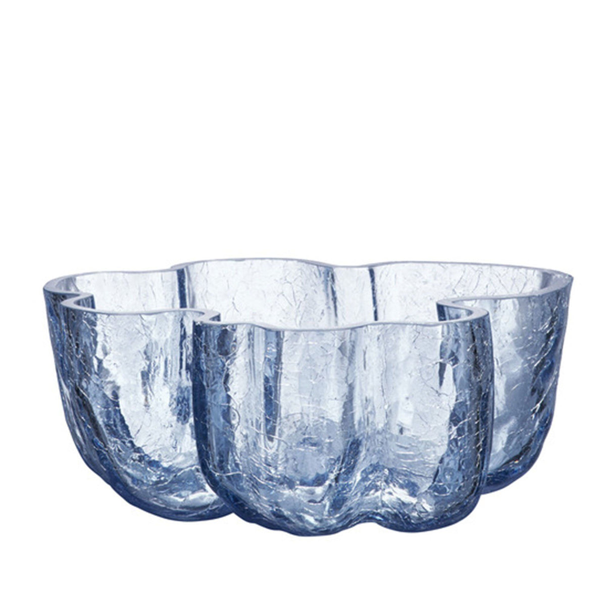Kosta Boda Crackle skål i glas, 250 mm, i designet circular glass