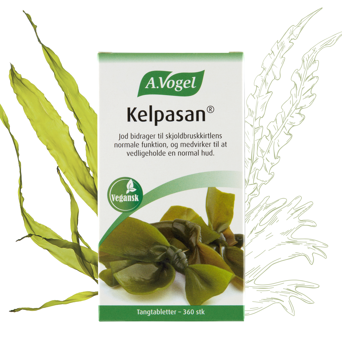 Stor pakning med A. Vogel Kelpasan tabletter, 360 stk.