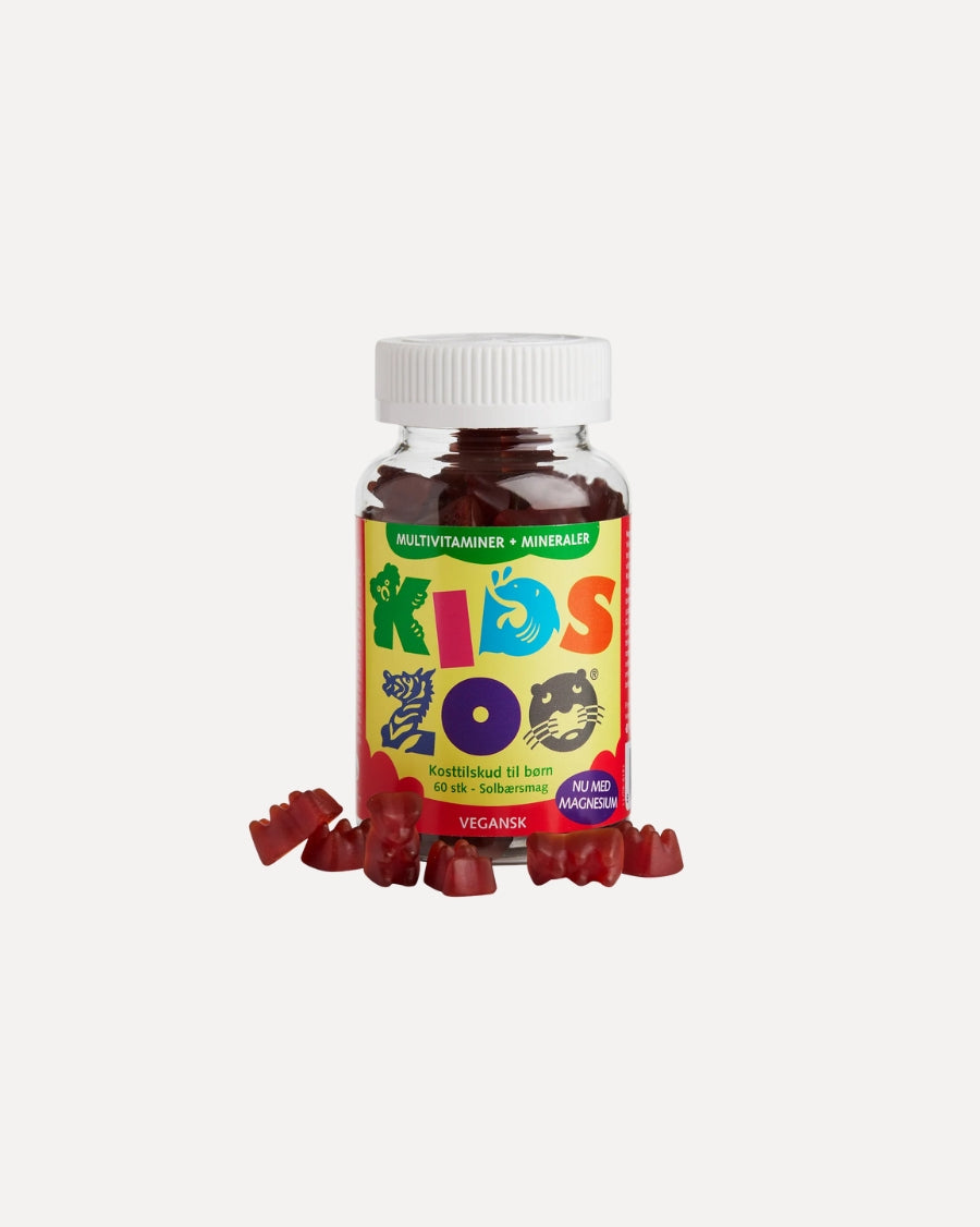 Pakke med Kids Zoo veganske multivitamin-gummies til børn, 60 stk.
