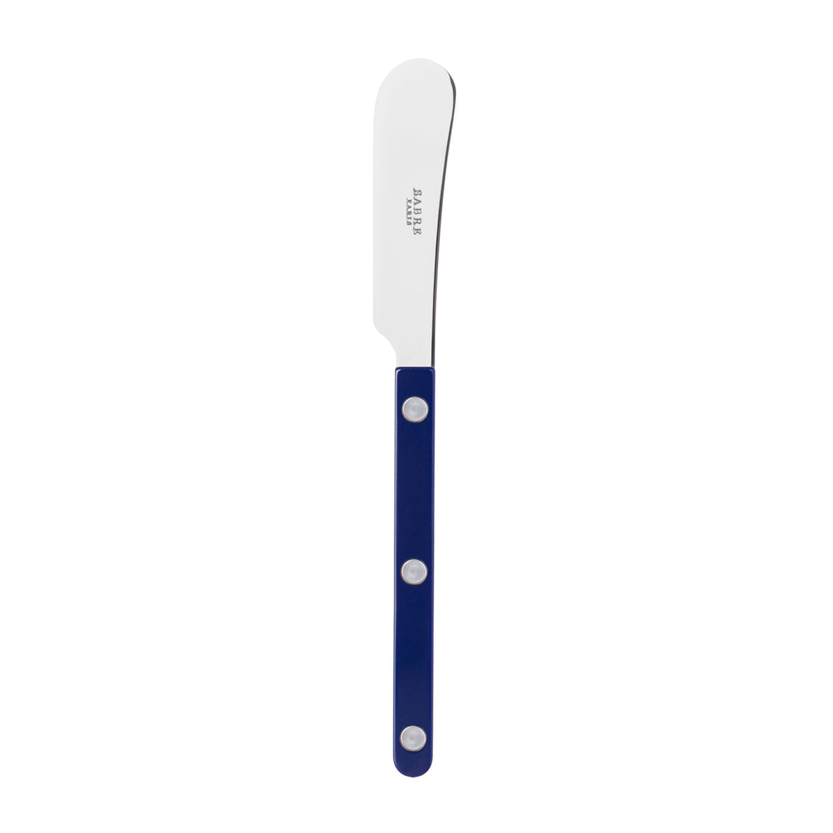 Sabre Paris Bistrot Solid smørkniv i marineblå med synlige nitter