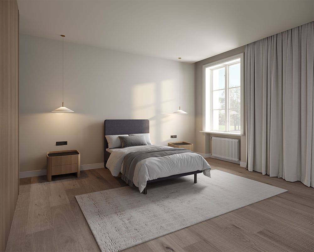 Frederiksberg boxseng i mørkegrå, 90 x 200 cm, fra Sengesnedkeren