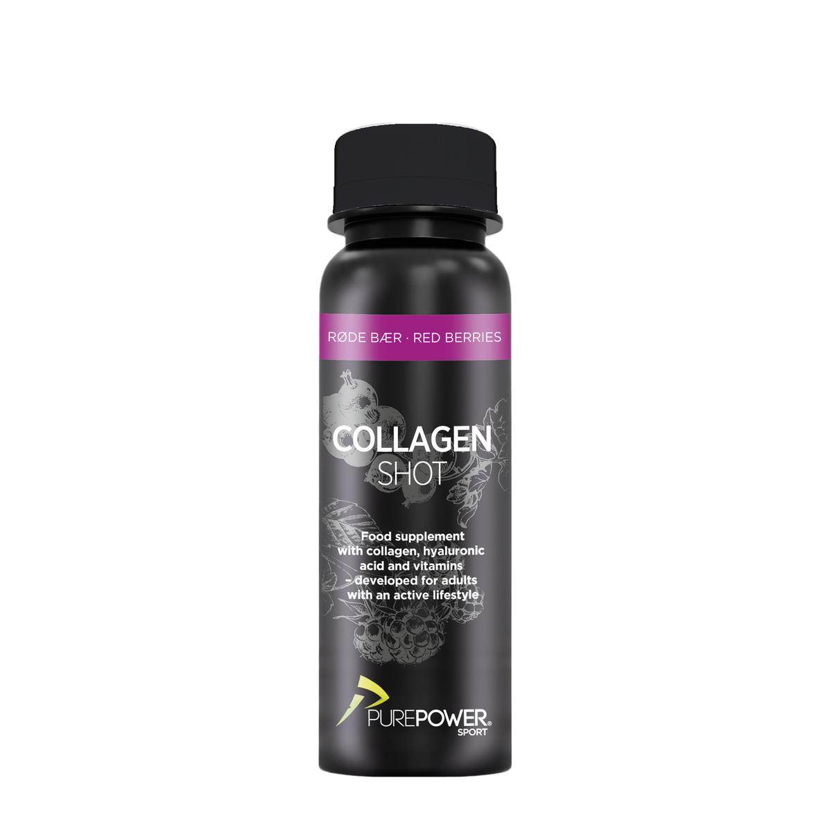 PurePower Collagen Shot med røde bær og vitamin D