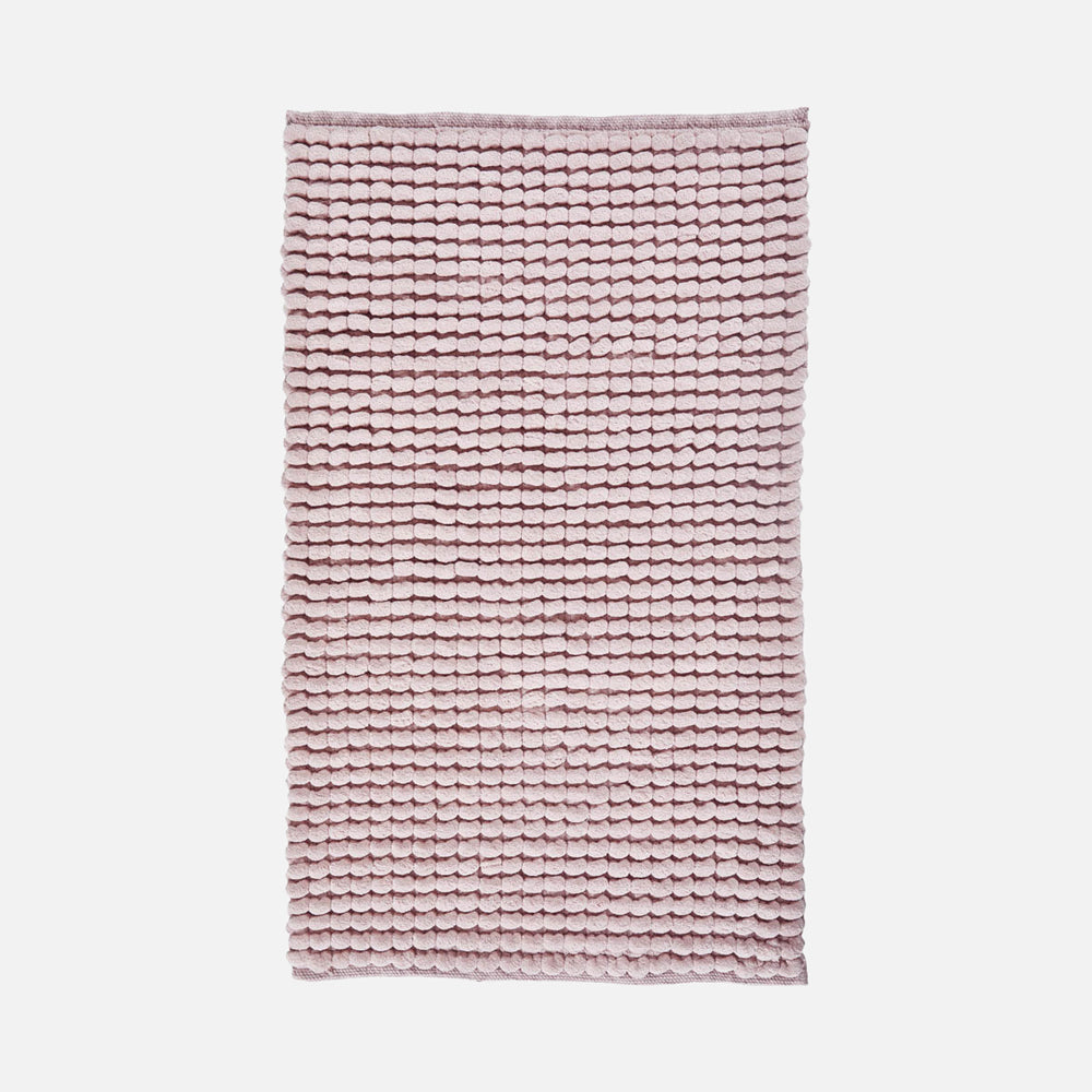 Aflang Axel bademåtte i dusty pink fra Aquanova, størrelse 60 x 100 cm