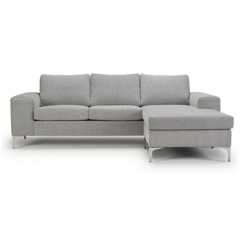 Nordly Boston grå 3-personers sofa med chaiselong