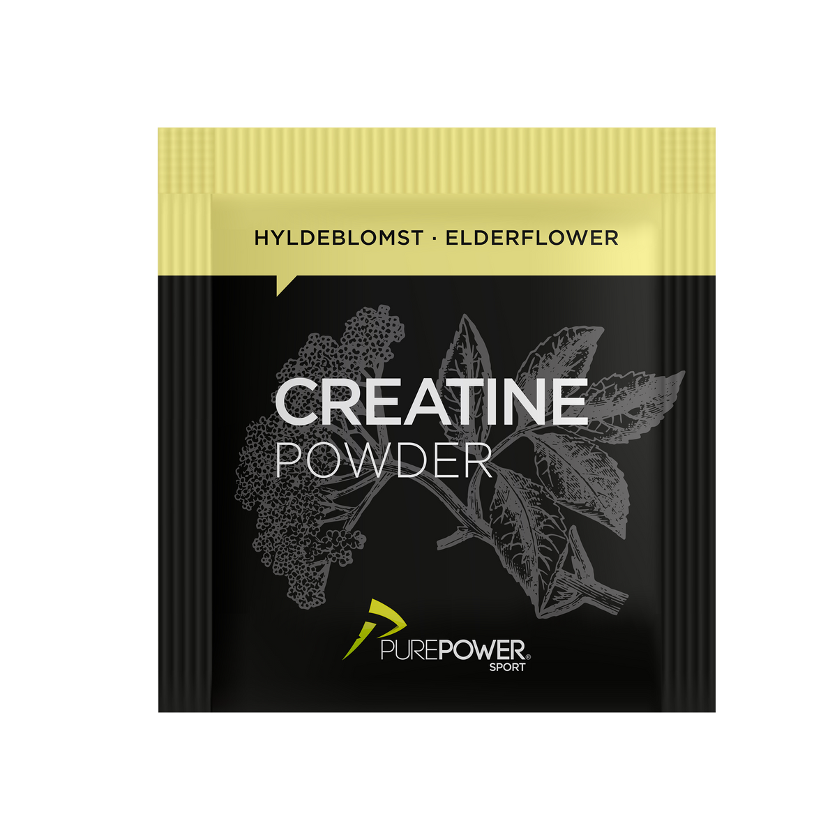 PurePower Creatine Sticks med hyldeblomstsmag, 4 g kreatin pr. stick