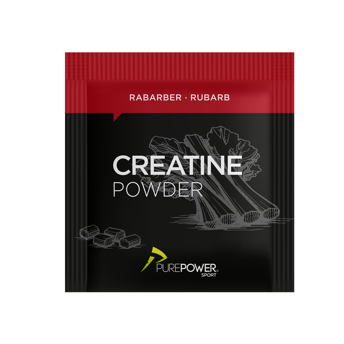 PurePower Creatine Sticks med rabarbersmag, 4 g kreatin pr. stick