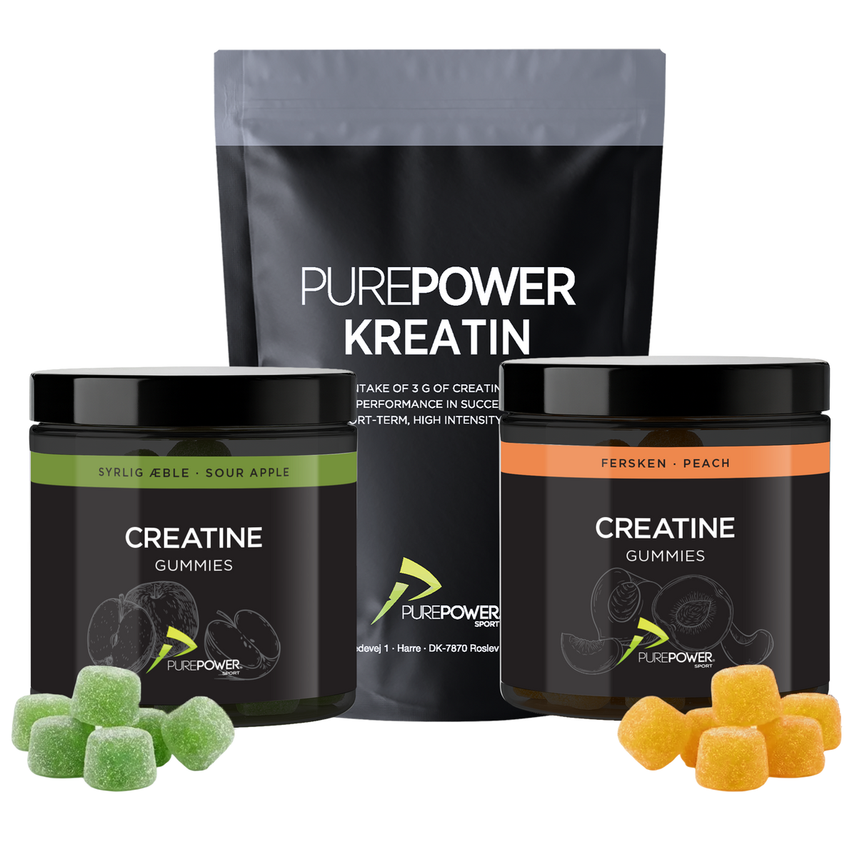 PurePower Creatine Routine Pack, kreatinpakke til daglig rutine