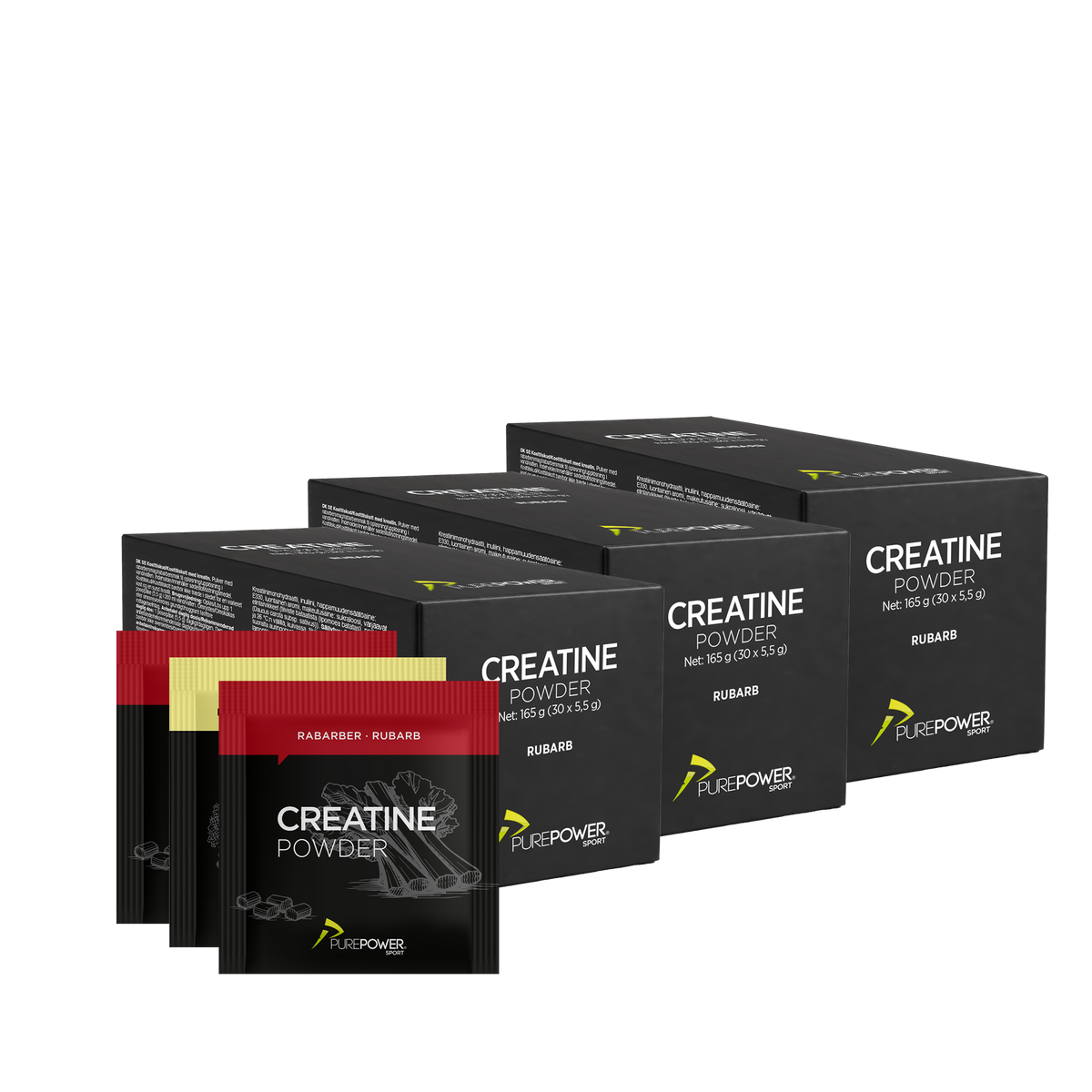 PurePower Creatine Sticks Mix 3 med tre æsker efter eget valg
