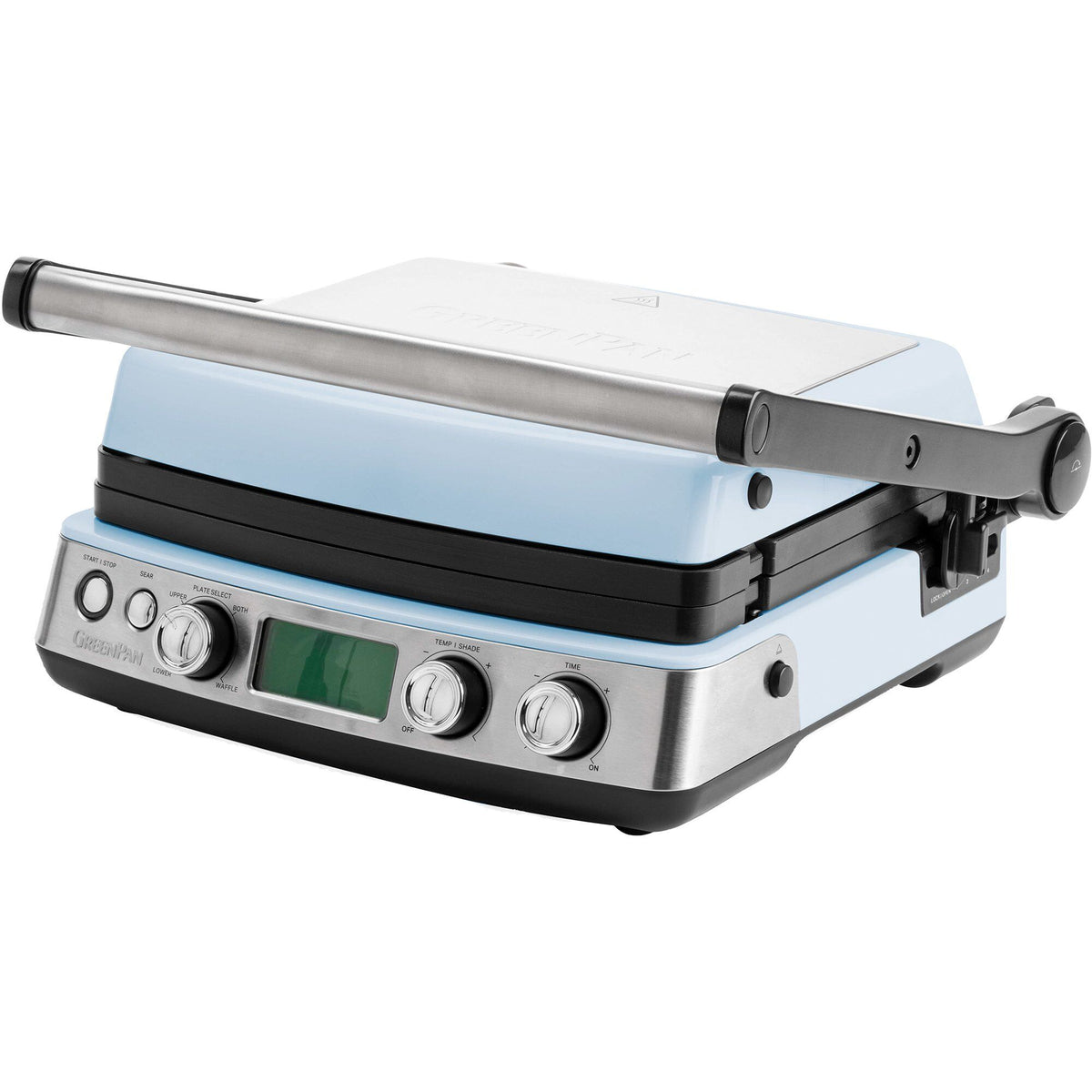 GreenPan Elite kontaktgrill i farven blue haze