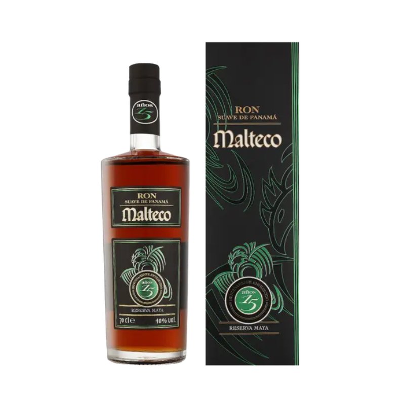 Flaske Malteco Ron 15 YO Reserva Maya med giftbox, 70 cl