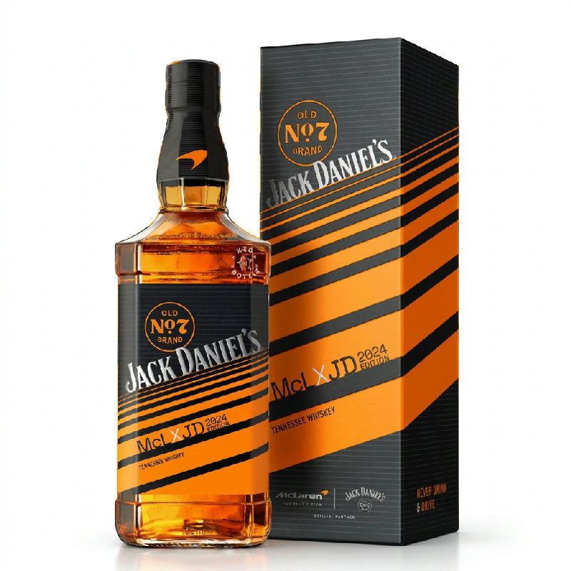 Jack Daniel's McLaren X JD Limited Edition 2024, flaske på 1 liter med 40 % alkohol