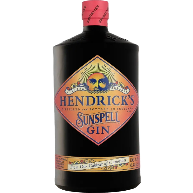 Flaske Hendrick's Gin Sunspell på 1 liter