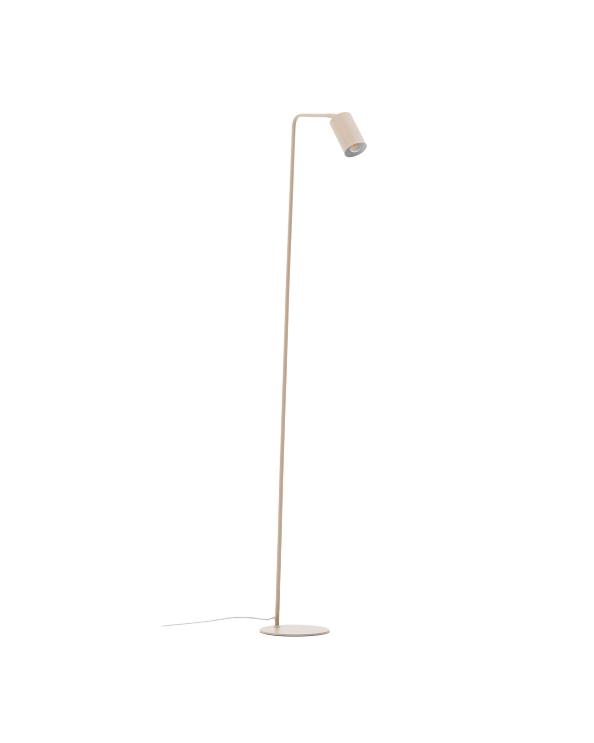 Beige gulvlampe Manie fra Kave Home i metal med struktureret finish