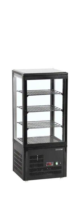 Sort Tefcold UPD80-BLACK kølemontre i bordmodel