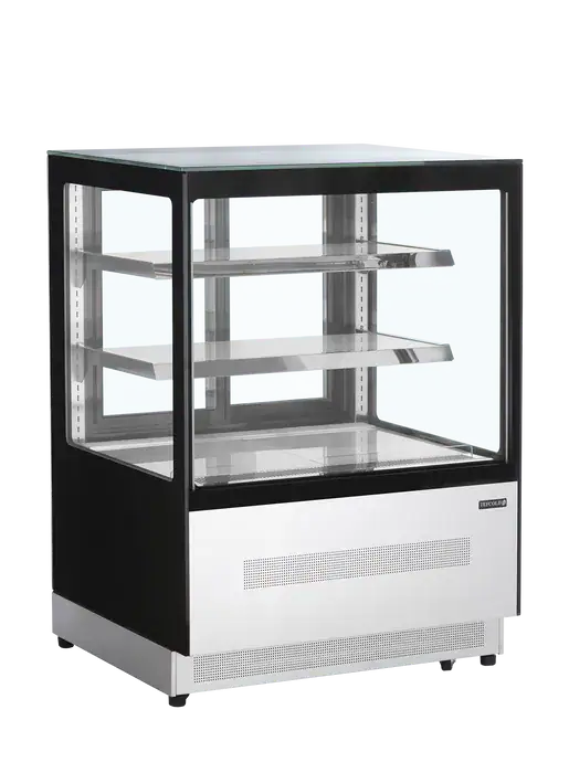 Sort Tefcold LPD900F kølemontre i rustfrit stål, 905 mm