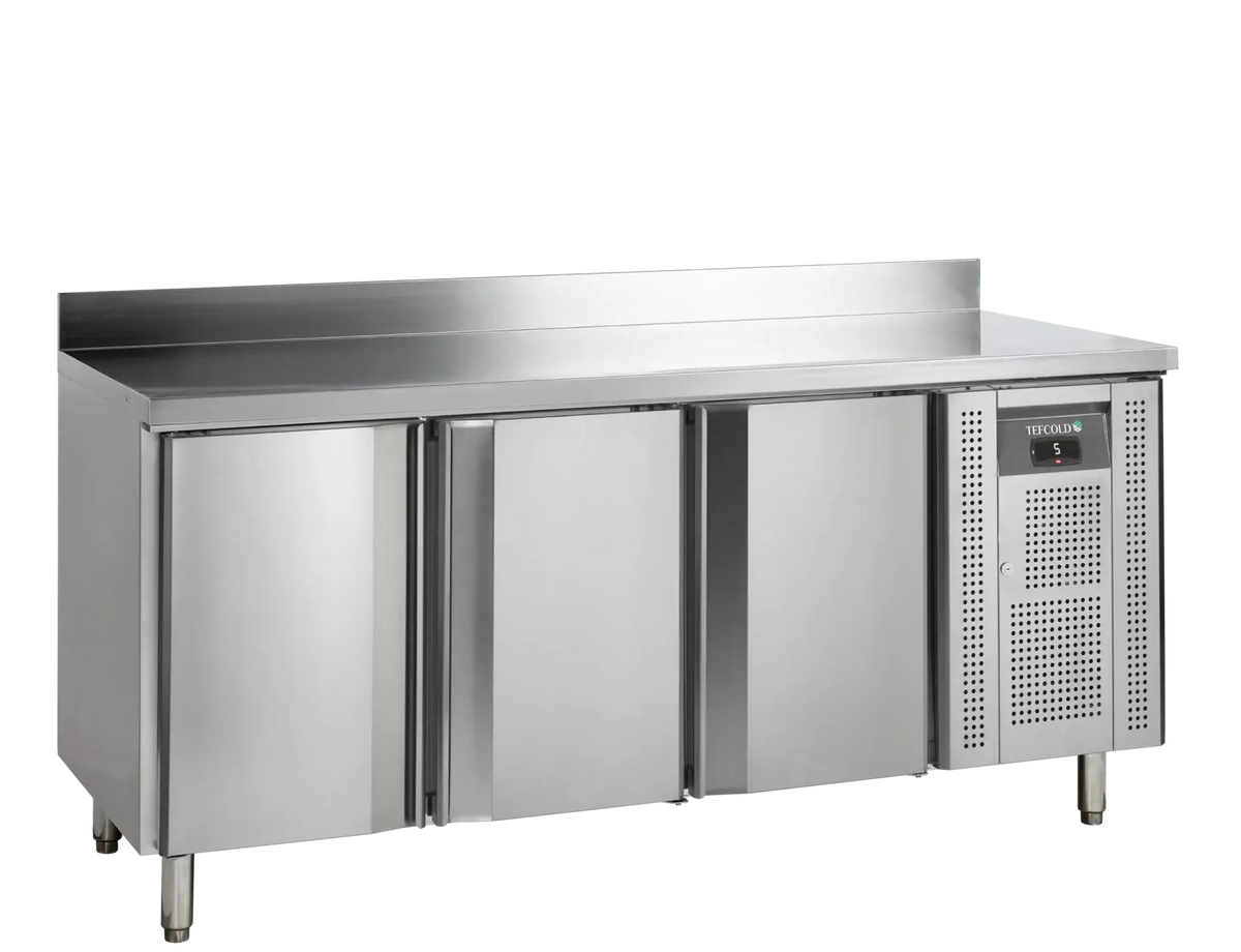 Tefcold kølebord CK7310X1SP i rustfrit stål med GN1/1 hylder