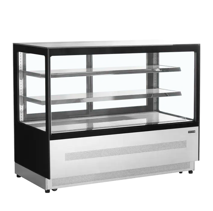 Sort Tefcold LPD1500F kølemontre i rustfrit stål, 1505 mm