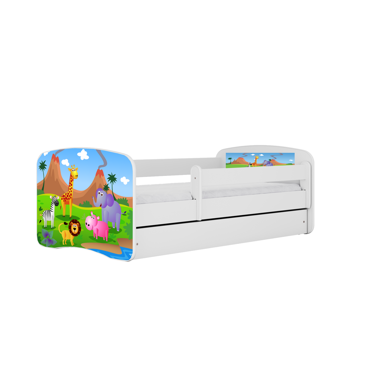 Se Babydreams juniorseng med safari dyr, m. madras, sengehest, skuffe - hvid laminat (160x80) ❤ Kæmpe udvalg i Kocot Kids - Køb online på udsalg og tilbud lige nu ❤ Hurtig levering til lave fragtpriser - Varenummer: Boboonline-82320 og barcode / Ean: 5903271986385 på lager - Udsalg på Børn,Børnemøbler,Børnesenge,Juniorsenge,
Børnemøbler,
Børnesenge,
Børneværelset,
Black Friday senge, Spar stort – op til 53% - Over 2.739 brands med kæmpe udsalg