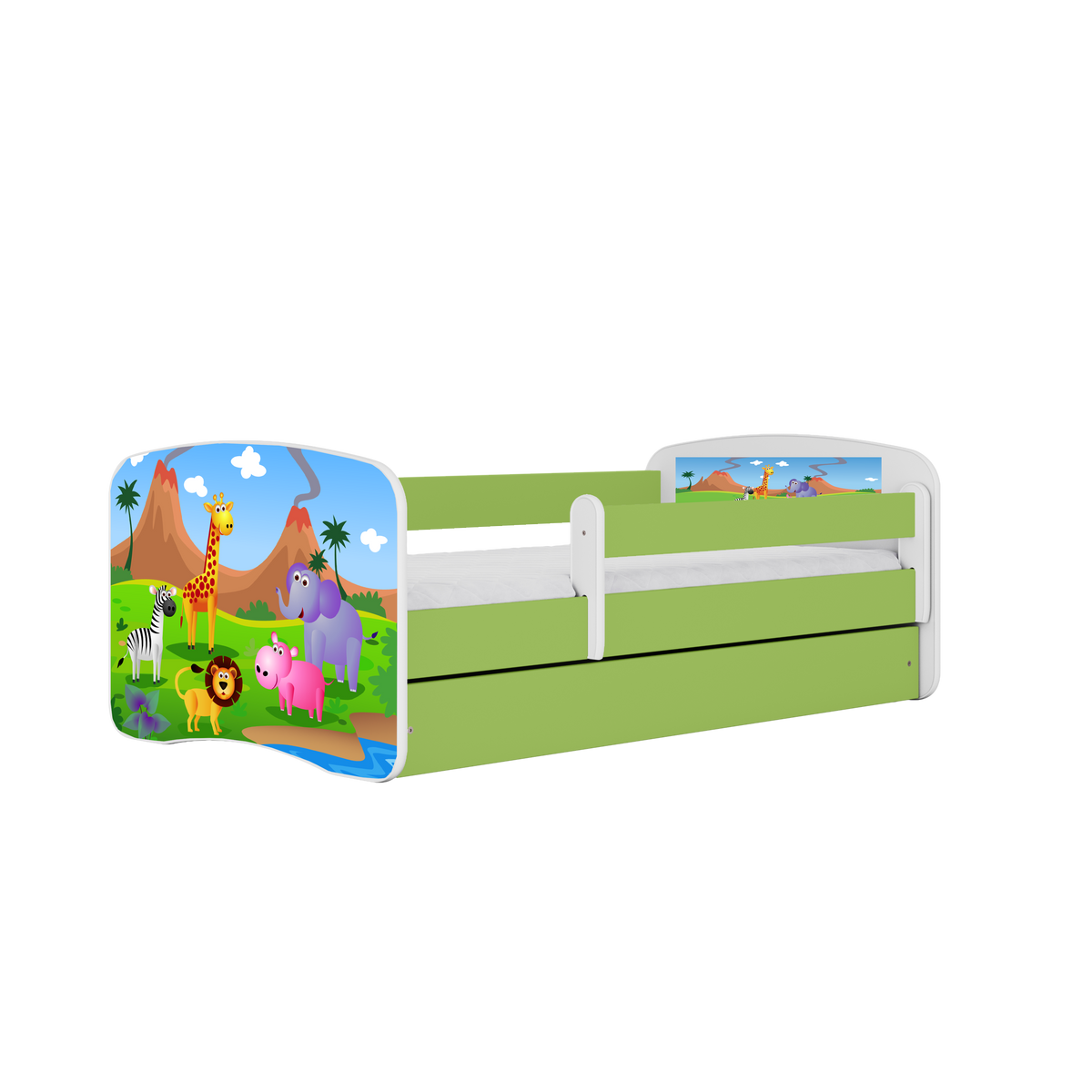 Se Babydreams juniorseng med safari dyr, m. madras, sengehest, skuffe - hvid/grøn laminat (180x80) ❤ Kæmpe udvalg i Kocot Kids - Køb online på udsalg og tilbud lige nu ❤ Billig fragt • Hurtig levering - Varenummer: Boboonline-82652 og barcode / Ean: 5903271986545 på lager - Udsalg på Børn,Børnemøbler,Børnesenge,Juniorsenge,
Børnemøbler,
Børnesenge,
Børneværelset,
Black Friday senge, Store besparelser – op til 67% - Shop over 2.281 kendte brands på udsalg