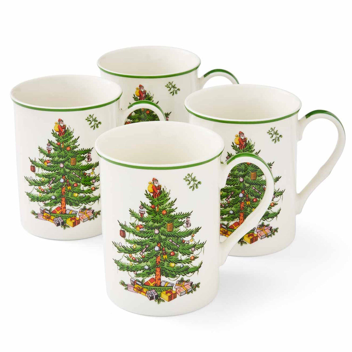 Spode Christmas Tree porcelænskrus med pyntet juletræ