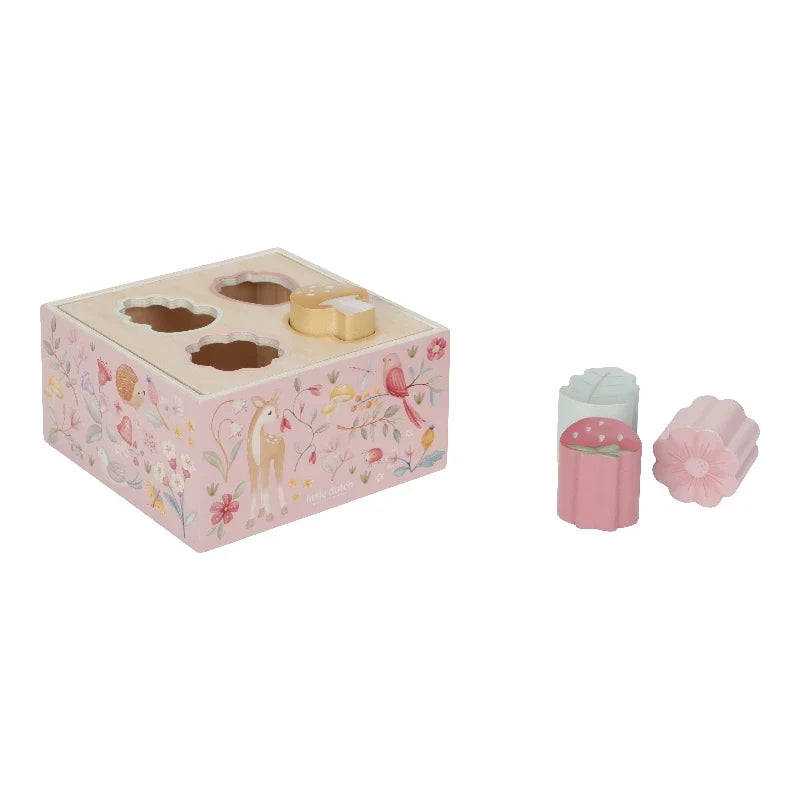 Little Dutch puttekasse i træ med Fairy Garden-illustrationer