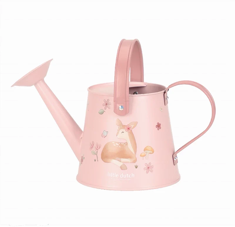 Little Dutch Fairy Garden vandkande i metal med farverige illustrationer