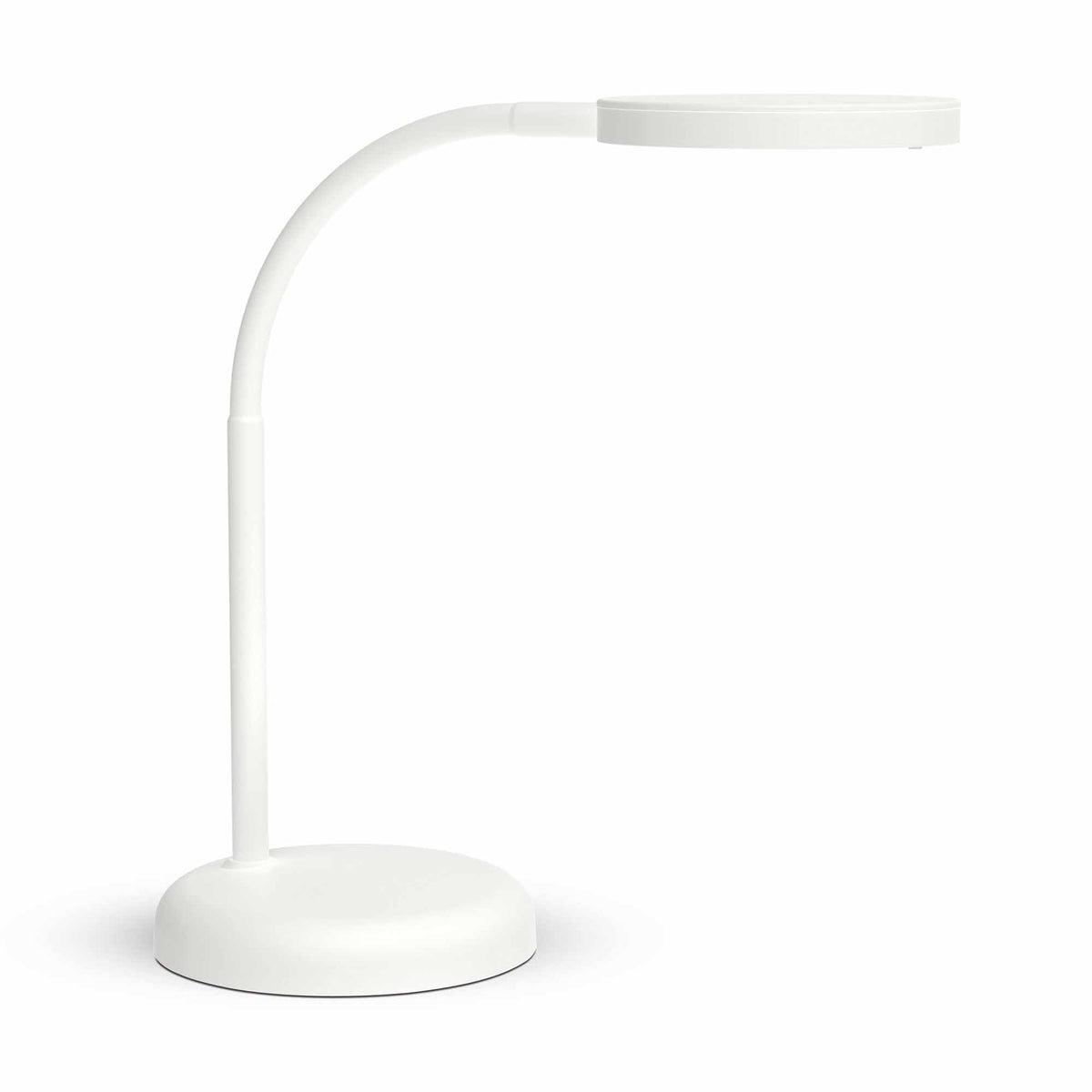 Hvid LED bordlampe med fleksibel arm, Maul MAULjoy