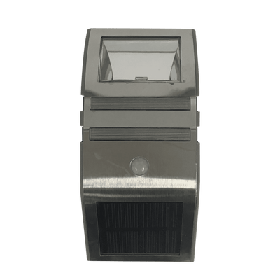 LED-solcelle væglampe m/sensor (sort eller sølv)