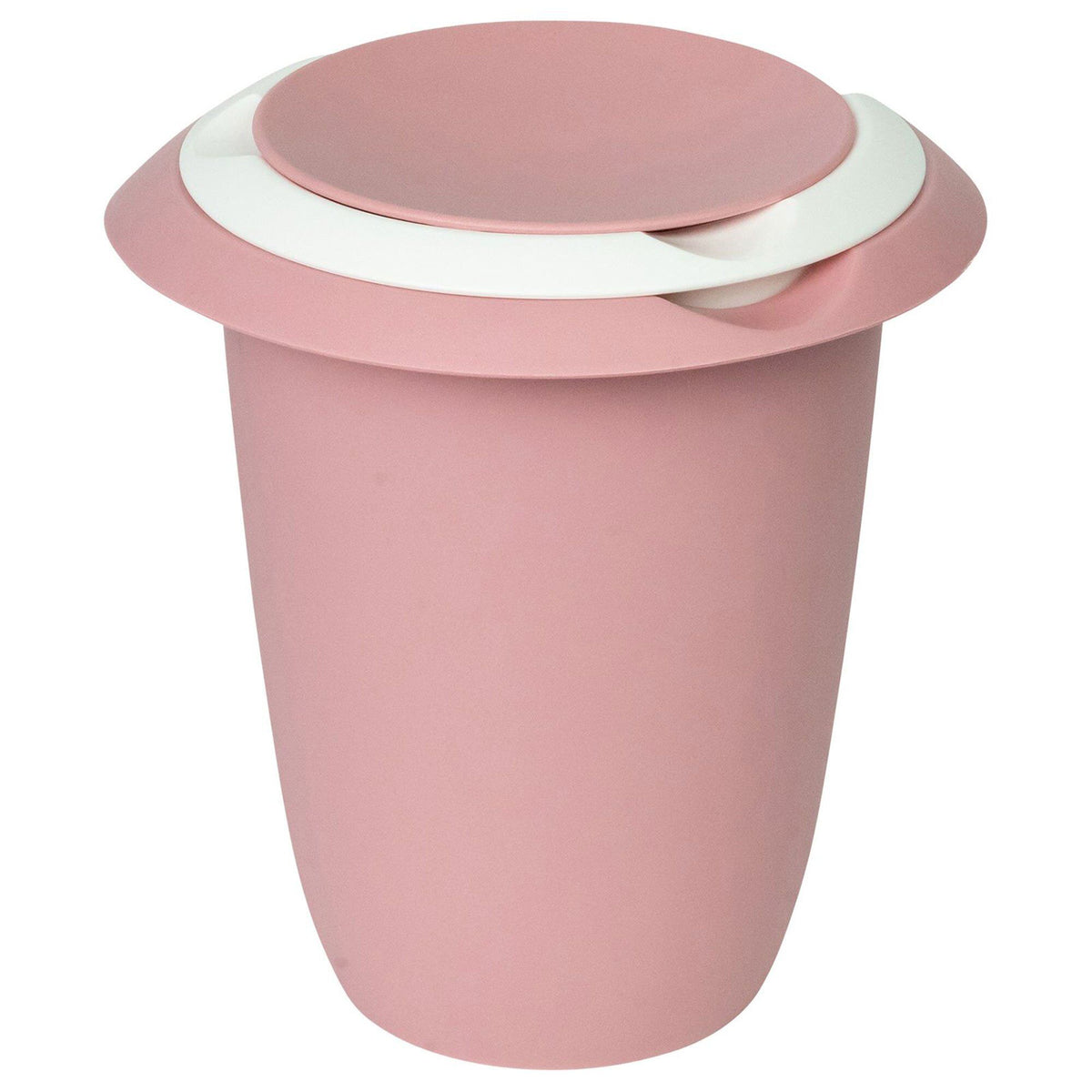 Westmark røreskål på 1 liter i pink og hvid med låg og hældetud