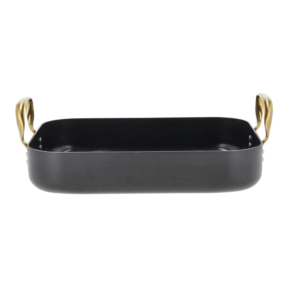 Holm Brasserie ovnfast bageform i aluminium med sort yderside, 34 x 26 x 8 cm