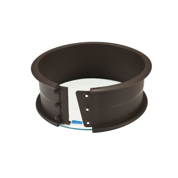 Lurch Flexiform springform i platin-silikone, Ø 20 cm med skærefast glasbund