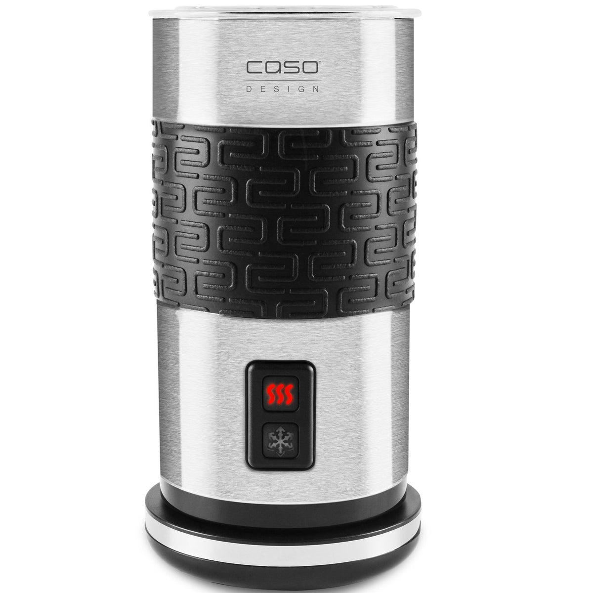Caso Fomini Crema Inox mælkeskummer i stål og sort