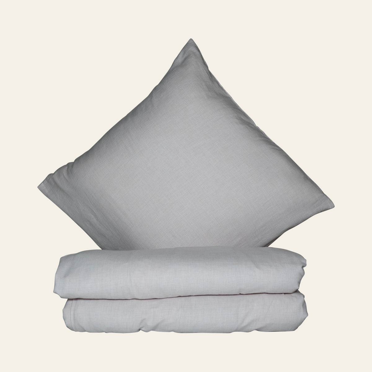 Glat sengesæt LavendelgråRo med lynlås på tre sider fra RestfulBlanket