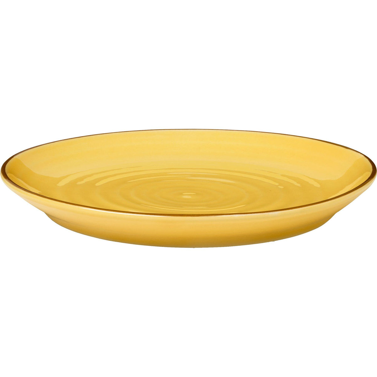 Kähler Colore tallerken i stentøj, saffron yellow, 19 cm