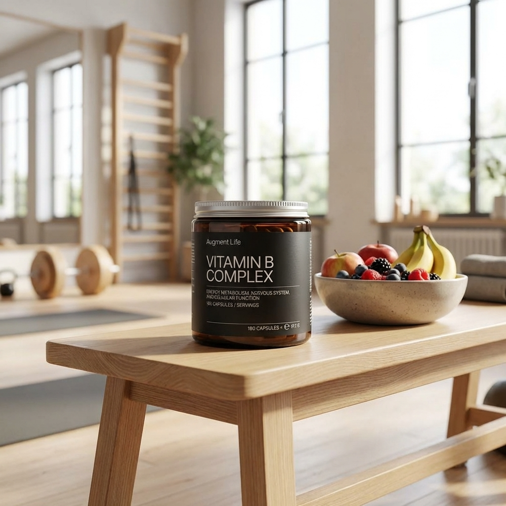 Augment Life Vitamin B Complex kosttilskud med otte B-vitaminer