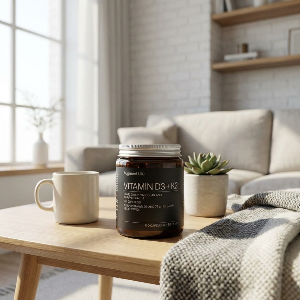 Augment Life Vitamin D3 + K2 kosttilskud i kapselform