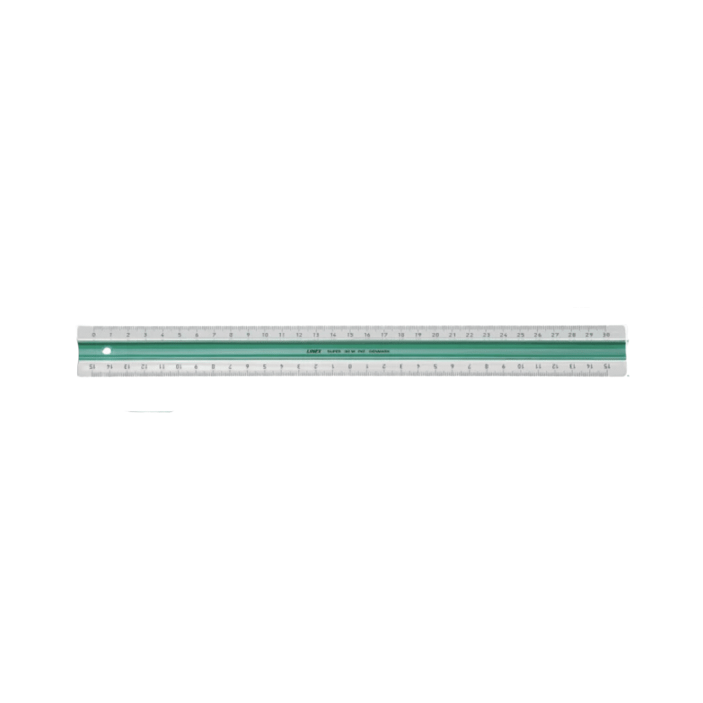Linex S30MM superlineal på 30 cm med gummiribbe