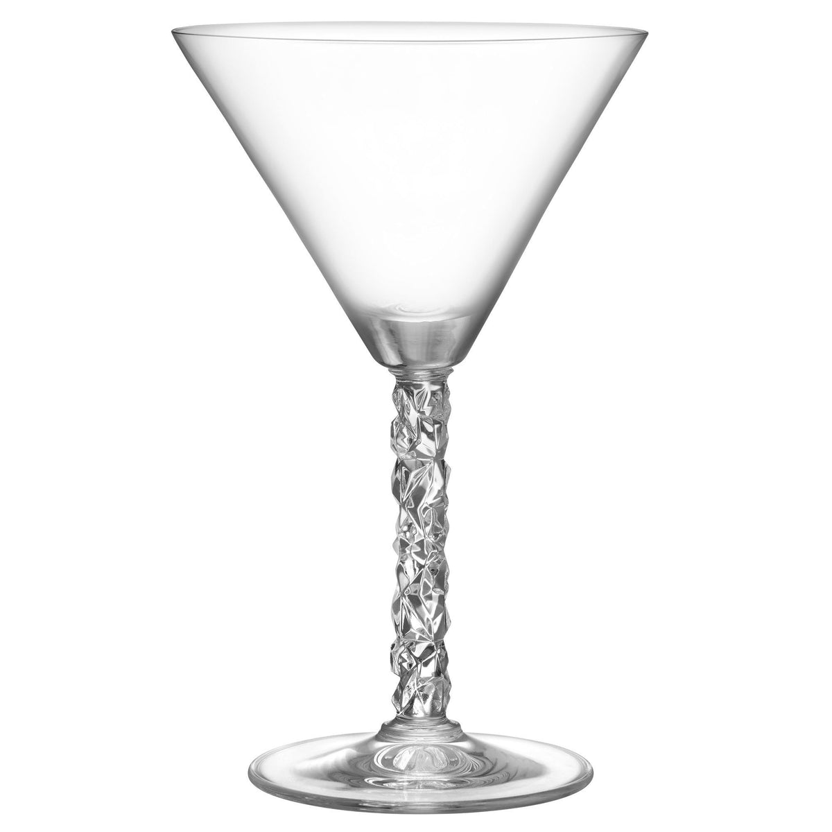 To Orrefors Carat martiniglas med facetsleben fod